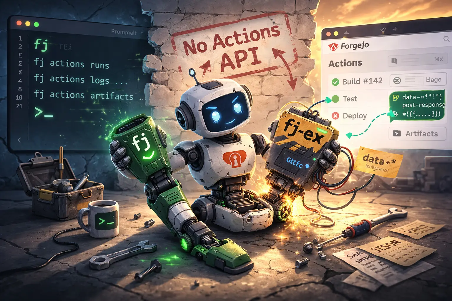 Forgejo's CLI Can't Show Build Details? Fine. I'll Do It Myself.